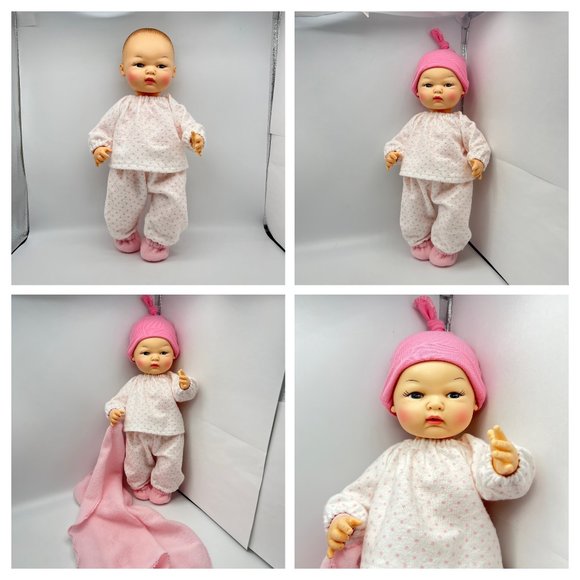 Horsman 13” BYE LO Baby Doll Drinks & Wets Molded Hair 1970’s w/ OUTFITS - Picture 2 of 15